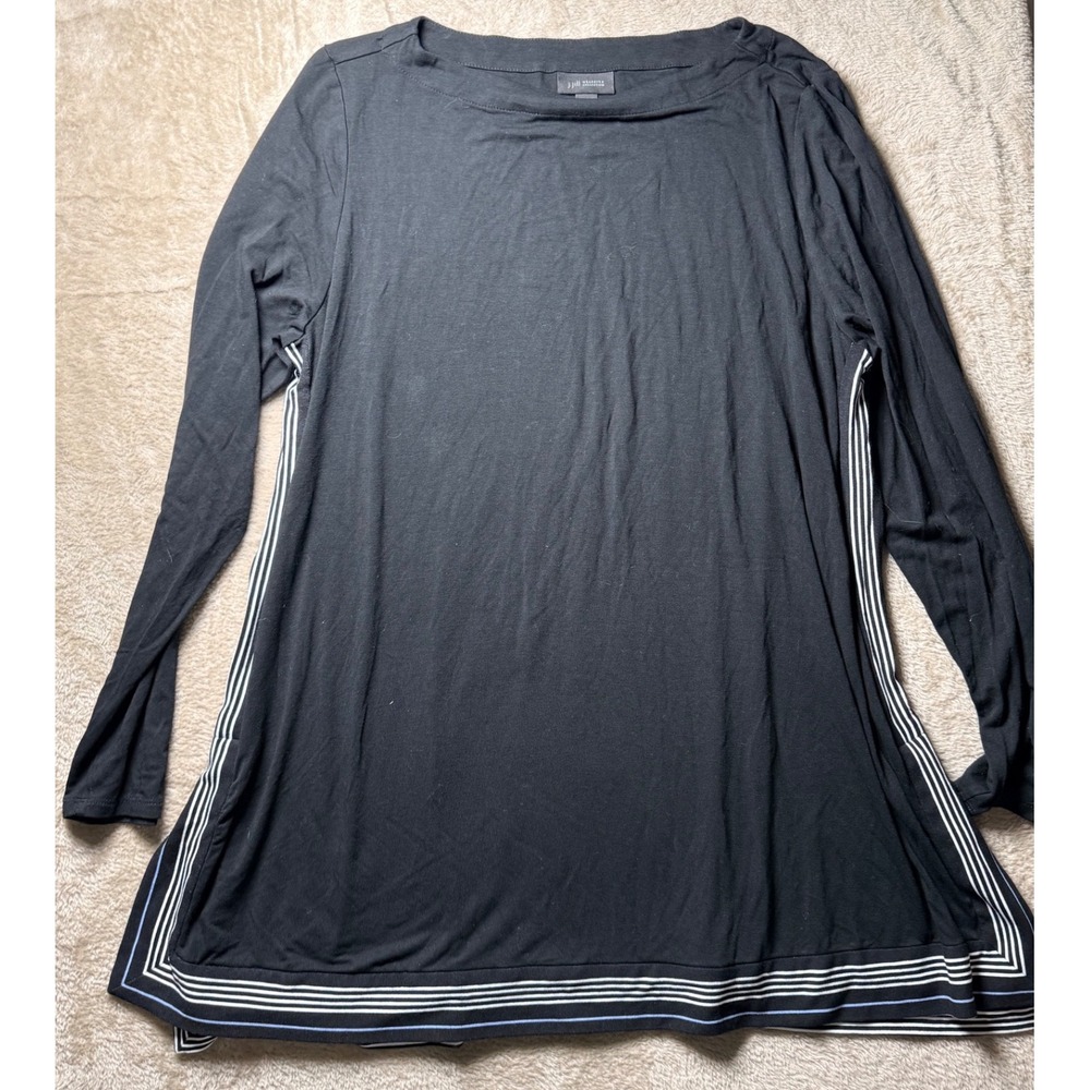 J. Jill Wearever Tunic Top Long Sleeve Boatneck Large Resort Basics Minimalist